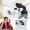 TY9 Mini WiFi Camera Remote Monitoring Infrared Night Vision Recording HD Home Security Surveillance Micro USB Plug Camcorder built in 32GB - black