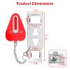2Pcs Portable Travel Door Lock Home Hotel Apartment Security Lock Anti Theft Security Tool Door Safety Latch Lock - Door Lock