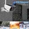 1080P Solar Powered WiFi IP Camera Two-Way Intercom Security Surveillance Camera - White