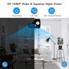 MD20 8 Hours Mini Cameras 1080P Small Home Security Surveillance Cam Video Recorder With Motion Detection Night Version Hidden Card built in 32GB - bl
