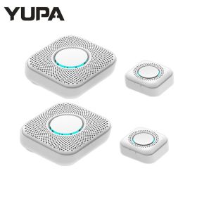 433MHZ Wireless Smart Doorbell LED Light 36 Songs Welcome Home Security EU US Pulg Button Doorbell - C - US plug