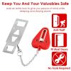 2Pcs Portable Travel Door Lock Home Hotel Apartment Security Lock Anti Theft Security Tool Door Safety Latch Lock - Door Lock