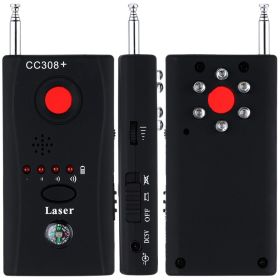 CC308+ Security Camera Detector - Anti Camera Laser - Camera Detector - Hidden Camera Detector - Camera Laser Lens GSM Device Finder - black