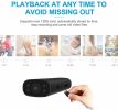 VW3 Mini Cameras PNZEO Home Security Cameras 1080P HD Wireless WiFi Remote View Camera Nanny Cam Small Recorder built in 32GB - black
