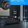 Mini Wireless Camera Wifi IR Night Vision HD 1080p Home Security Camera for Home Indoor Office Baby Pet 32GB Card Included - Black - MMC Card Included