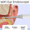 1080P HD WiFi Ear Endoscope With LED Light; 3.5mm Visual Ear Endoscope Camera Safe Ear Cleaning Endoscope Kit For Adults; Kids And Pets