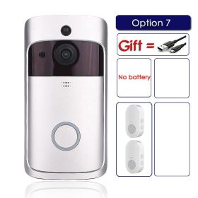 EKEN V5 Smart WiFi Video Doorbell Camera Visual Intercom With Chime Night vision IP Door Bell Wireless Home Security Camera - Option 7 - US plug