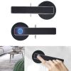 Fingerprint Smart Door Lock with Handle Automatic Biometric Office Home Security - as picture
