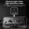 K01 1080p Wall Plug Camera Surveillance Video Voice Recorder IP Cam Indoor Home Security Clock Cameras Random Color Hidden built in 32GB - black