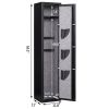 Digital Keypad Gun Safe Quick Access Electronic Storage Steel Security Cabinet - black