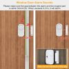 Wireless Window Door Magnet Alarms Magnetic Sensor Security Burglar Alarm For Kid Safety - White